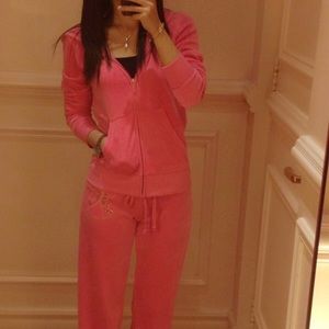 Juicy Couture Hoodie Track Jacket - Pink
